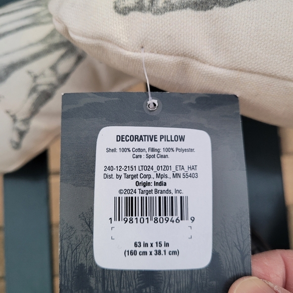 New John Derian XL Skeleton pillow home decor goth Gothic apothecary skull - Picture 10 of 10